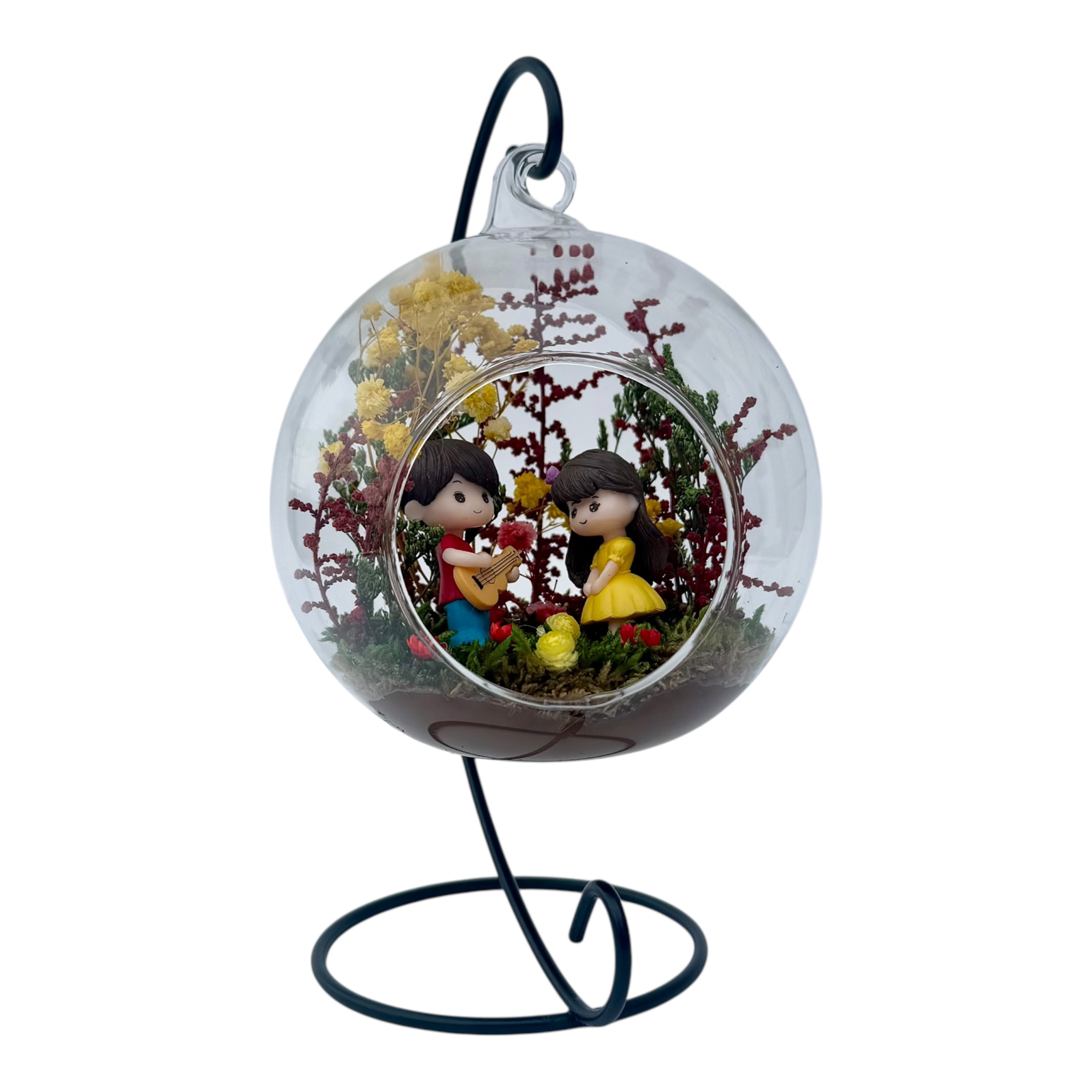 Glob decorativ mare de sticla cu suport metalic cuplu (5) Glob decorativ mare de sticla cu suport metalic cuplu (5)