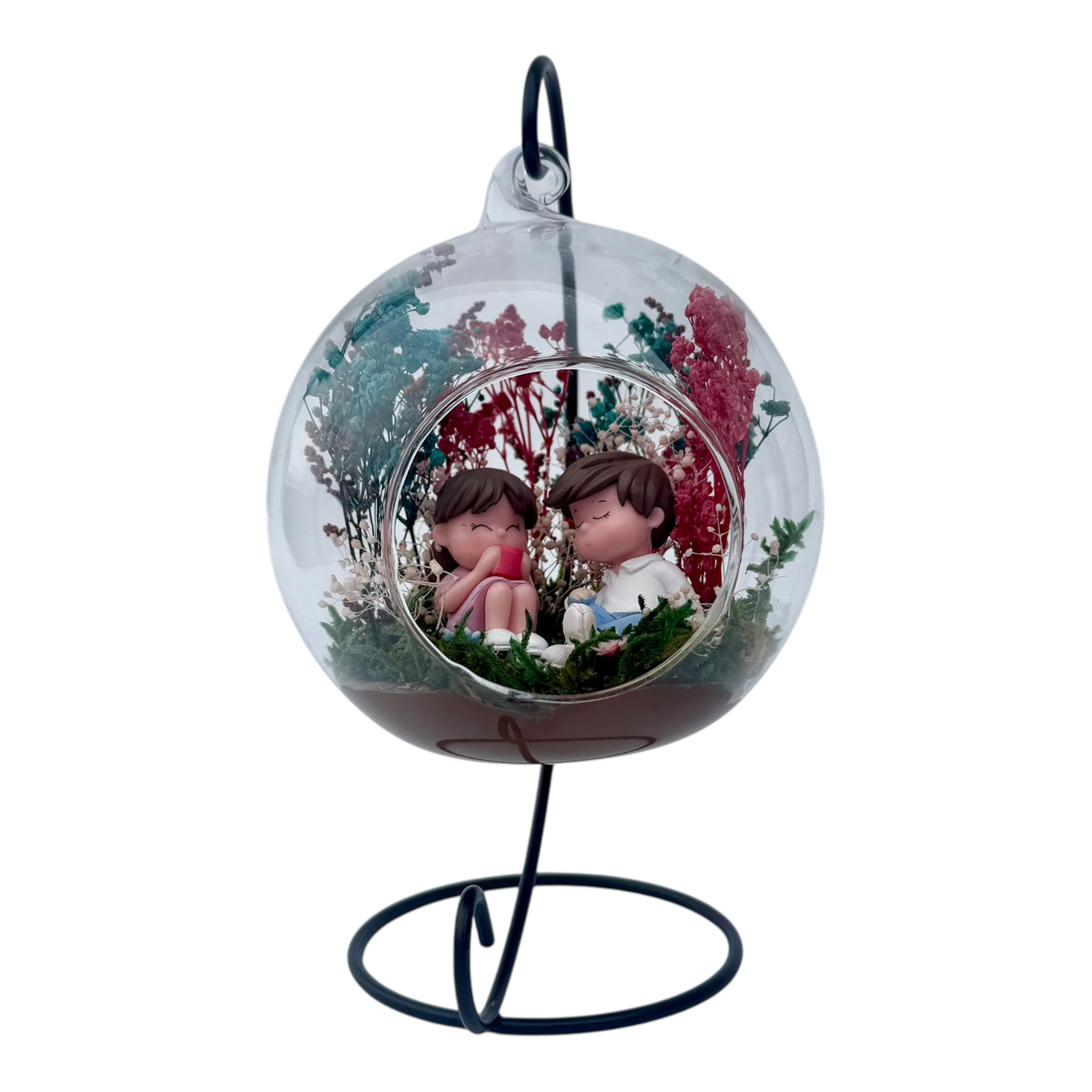 Glob decorativ mare de sticla cu suport metalic cuplu (7) Glob decorativ mare de sticla cu suport metalic cuplu (7)