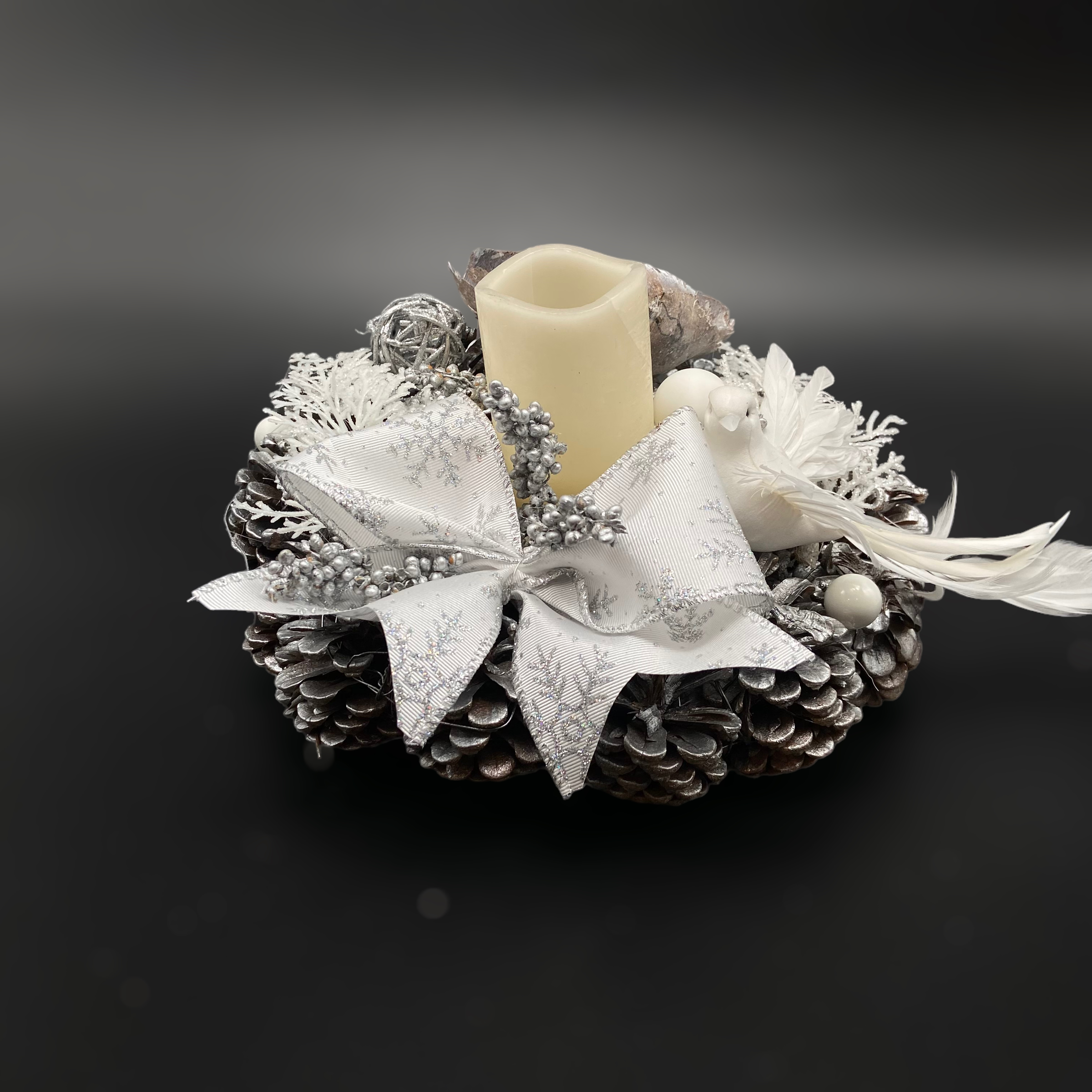 Coronita de masa Argintiu 1 Coronita de masa Argintiu 1