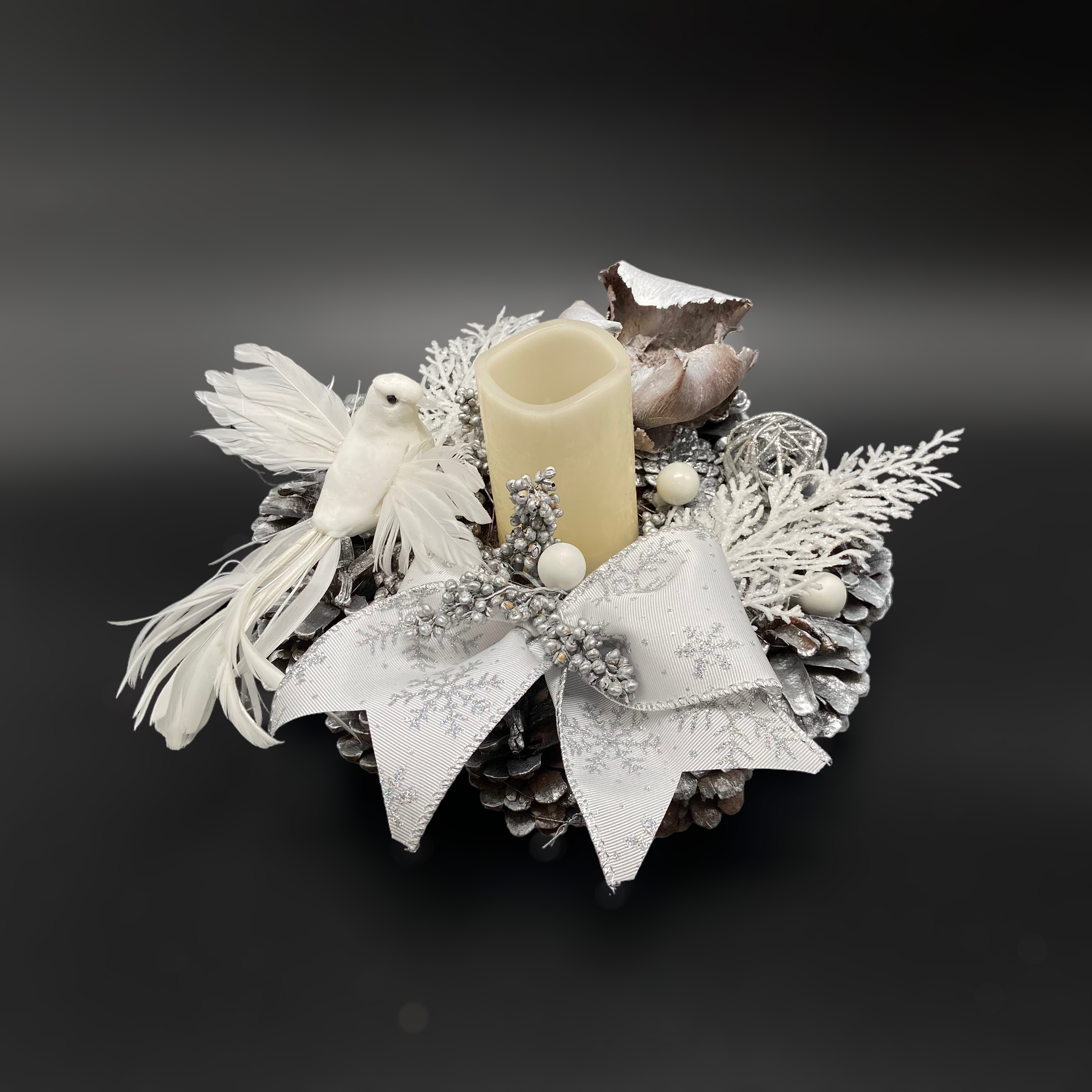 Coronita de masa Argintiu 5 Coronita de masa Argintiu 5