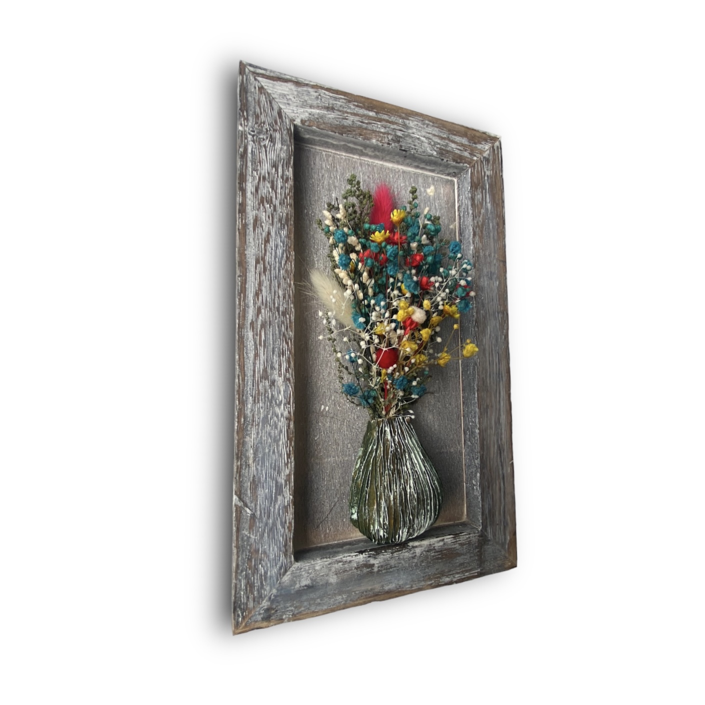 Tablou vintage cu buchet de flori colorat 1 5