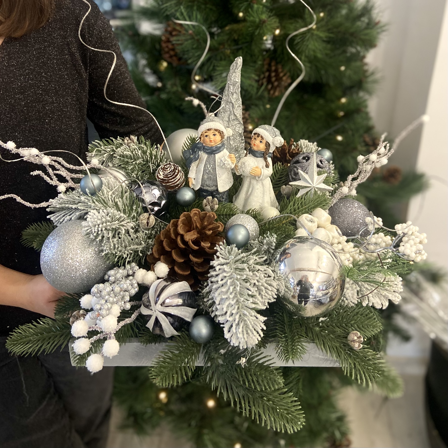 Aranjament de craciun tava patrata (1)